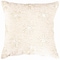 Homeroots 20" Natural And Gold Snowflakes Christmas Throw Pillow With Embroidery 719259 - alternate 3