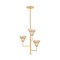 Hudson Valley Lighting Alora 20.25 in. Chandelier Vintage Gold Leaf/Gilded Ivory 1283-VGL/GLI - alternate 4