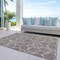 Homeroots 9' X 12' Taupe And Ivory Geometric Washable Indoor Outdoor Area Rug 613053 - alternate 5