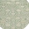 Homeroots 8' Artichoke Green And Beige Round Floral Washable Indoor Outdoor Area Rug 603439 - alternate 4