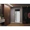Vdomdoors Front Exterior Prehung Steel Door Ronex1011 Grey Transom Window Sidelite Stainless Inserts Entry RONEX1011EXD-GRE-W36 X H80+16-LH-I - alternate 3