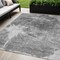 Homeroots 5' X 8' Gray Charcoal And Silver Abstract Washable Indoor Outdoor Area Rug 582951 - alternate 1