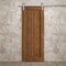 Sartodoors Modern Barn Door 42 x 80 inches, Ego 5006 Cognac Oak Veneer, 8FT Silver Rail Track Heavy Hardware EGO5006BD-S-DKO-42 - alternate 6