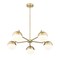 Z-Lite Realm Sphere 5 Light Chandelier, Modern Gold, 32 In W x 8 In H 7517-5MGLD - alternate 3