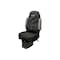 Uni Pro Seat + Backrest Cover Kit for High-Back Truck Seats, Two-Tone Black/Black Fabric 9106 - alternate 1