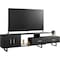 Leisuremod Avery TV Stand with MDF Cabinet and Powder Coated Steel Legs, Phantom Grey ATS69GR - alternate 1