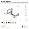 Kingston Brass Two-Handle Wall Mount Bridge Kitchen Faucet, Polished Chrome KS3251BL - alternate 3