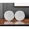 Homeroots Set of Two Clear Faux Crystal and Silver Decorative Orb Tabletop Sculptures, 2PK 373745 - alternate 3