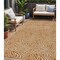 Homeroots 5' X 8' Copper And Beige Abstract Washable Indoor Outdoor Area Rug 599743 - alternate 1