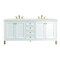 James Martin Vanities Chicago 72 in. Double Vanity, Glossy White, w/ 3 CM Lime Delight Silestone Top 503-V72-GW-3LDL - alternate 1