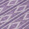 Homeroots 8' Purple Gray And Ivory Round Geometric Washable Indoor Outdoor Area Rug 599660 - alternate 3