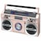 Studebaker 80's Retro Street Bluetooth Boombox with FM Radio, CD Player, 10W RMS Power.  Rose/Gold SB2145RG - alternate 1