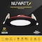 Nuwatt 4 Inch 2 Hour Black Trim Fire Rated Recessed Lighting, Canless LED Lights 2700K-5000K, 900LM, 6PK NW-P-DL-4-12W-5CT-FR-BLK-6P - alternate 4