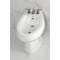 Kingston Brass Three-Handle Bidet Faucet with Knurled Handle and Brass Pop-Up, Brushed Nickel KB6328KNL - alternate 4