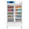 Koolmore 47 in. Commercial 2-Glass Door Merchandiser Refrigerator, 29 cu. ft. in White KM-MDR-2GD-47 KM-MDR-2GD-47 - alternate 1