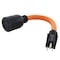 Ac Works Adapter Cord, STW, L14-30R, 5-15P, 1 ft., Orange S515L1430-012 - alternate 1
