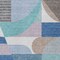 Homeroots 8' X 10' Sky Blue Teal Blue And Brown Geometric Washable Indoor Outdoor Area Rug 616745 - alternate 5