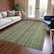 Homeroots 5' X 8' Green Gold And Gray Striped Washable Indoor Outdoor Area Rug 616371 - alternate 6