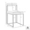 Armen Living Anastasia Dining Chair with Matte Black Iron and Anchor Gray Fabric - Set of 2 LCANSIBLKAGRY - alternate 6