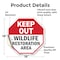 Signmission Keep Out Wildlife Restoration Area, 18 Inch X 18 Inch, Vinyl Decal OC-D-18-344 - alternate 3