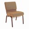 Flash Furniture Caramel Fabric Church Chair, PK4 4-FD-CH0221-4-CV-BN-BAS-GG - alternate 1
