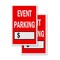 Signmission Event Parking With Price, A-Frame & 2 Decals Installed, Heavy-Duty Plastic Frame SBHD-D-2436-Event Parking With Price - alternate 5