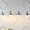Jonathan Y Elyse Teardrop 47" 4-Light Modern Mid-Century Iron/Acrylic Integrated Linear LED Pendant, Chrome/Whit JYL7122A - alternate 10