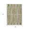 Homeroots 9' X 12' Khaki And Olive Green Striped Washable Indoor Outdoor Area Rug  631543 - alternate 7
