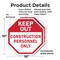 Signmission Keep Out Construction Personnel Onl, 10 inch X 10 inch, Plastic Sign, 2PK OC-P-2PACK-10-68 - alternate 4