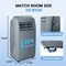 Edendirect 12,000 BTU (7,800 BTU DOE) Portable Air Conditioner Cools 450 sq. ft. with Dehum & Remote, Swing ZR-SPF2-10HG - alternate 4