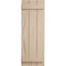 Ekena Millwork Rustic Three Board Joined Board-n-Batten Hand Hewn Faux Wood Shutters, 16 1/2W x 24H, PR SHUBJS16X24HHPR - alternate 8