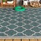 Jonathan Y Trebol Moroccan Trellis Textured Weave Teal/Gray 9 ft. x 12 ft. Indoor/Outdoor Area Rug SMB109E-9 - alternate 6