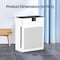Edendirect 1100 sq. ft. H13 HEPA Personal Air Purifier in White with PM2. 5 Sensor, Sleep Mode, Black ZR-X004ATHXAN - alternate 6