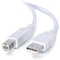 C2G 1m USB Cable - USB A to USB B Cable - Type A Male - Type B Male - 3ft - White 13171 - alternate 1