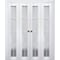 Sartodoors Sliding Closet Double Bi-fold Doors White Solid Core Modern Interior VEREGIO7412DBF-WS-72 x 84 (4* 18x84) - alternate 1