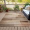 Homeroots 9' X 12' Brown And Ivory Striped Washable Indoor Outdoor Area Rug 630979 - alternate 5