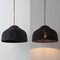 Jonathan Y Eliza 20 in. 1-Light Coastal Bohemian Woven Rattan and Iron LED Pendant, Black/Brass Gold JYL1133C - alternate 9