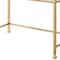 Homeroots 42" White and Gold Mirrored Writing Desk 491463 - alternate 6