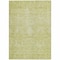 Homeroots 5' X 8' Artichoke Green And Ivory Damask Washable Indoor Outdoor Area Rug 603348 - alternate 7