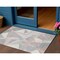 Homeroots 3' X 5' Blush Ivory And Gray Geometric Washable Indoor Outdoor Area Rug 616688 - alternate 1