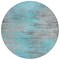 Homeroots 8' Teal Blue Charcoal And Gray Round Abstract Washable Indoor Outdoor Area Rug 587184 - alternate 5