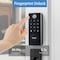 Wrightmaster 5-in-1 Aluminum Smart Pad Lock with Handle Set, App Control, Fingerprint, IC Card, Keypad, Auto-Lock ZR-D3 - alternate 3