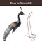 Pure Garden 37IN Metal Peacock Garden Statue for Patio, Pond or Backyard Outdoor Decor 50-LG1294 - alternate 6
