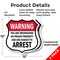 Signmission No Trespassing Shield Sign Warning You A, 12 inch X 12 inch, Plastic Sign, 2PK SHI-P-2PACK-12-423 - alternate 4