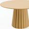 Homeroots 52" Brown Solid Wood Pedestal Base Round Top Dining Table 721023 - alternate 3