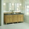 James Martin Vanities Lorelai 72in Double Vanity, Light Natural Oak w/ 3 CM Parisien Bleu Silestone Top 424-V72-LNO-FPBL - alternate 8