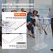 Vevor Acrylic Podium 47" Acrylic Podium Stand Reading Surface Storage Shelf White JYJTW047TCLR - alternate 5