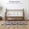 Lavish Home Bathroom Rug Long Non Slip Bath Mat with Trellis Pattern Extra Soft Absorbent Cotton Bath Mat Runner 67-0029-CH - alternate 6