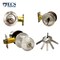 Ecs Hardware Durable Combo Lockset w/ Single Knob & Deadbolt, Entrance, Satin Nickle, Grade 3 KW1 ECSH-3607-SN-KW1 - alternate 4