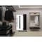 Vdomdoors Front Exterior Prehung Steel Door Ronex1055 Teak Sidelight Exterior Window Sidelite Entry Metal RONEX1055EXD-OAK-W36+14 x H80-LH-I - alternate 4